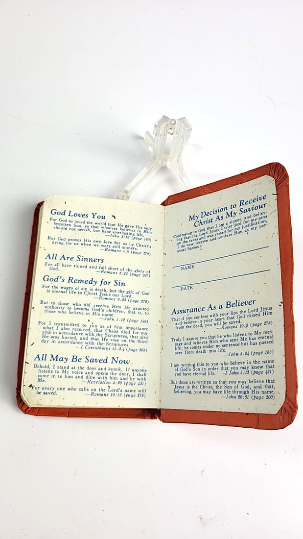 The Gideons International Orange Pocket New Testament Psalms & Proverbs Bible Dove Cover - 3