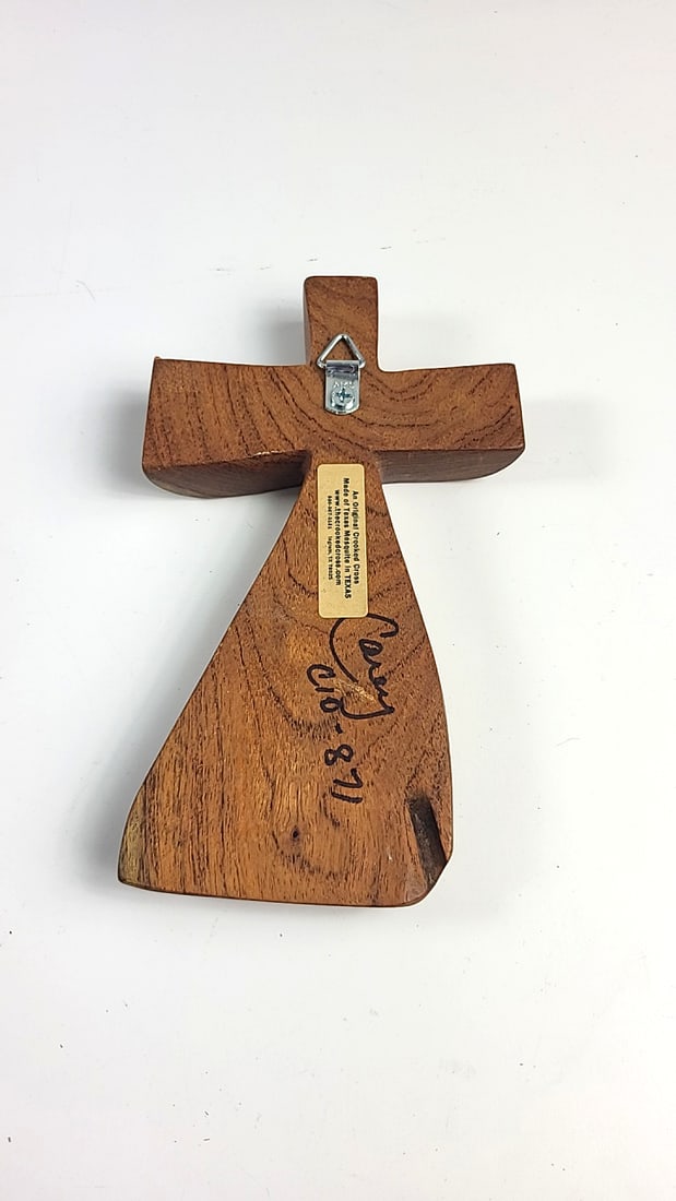 The Crooked Cross Original Crooked Cross Texas Mesquite Wood Wall Cross, 7 in - 3