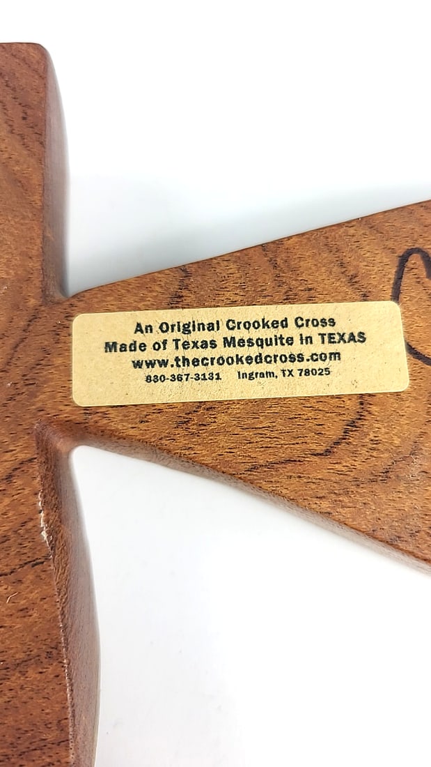 The Crooked Cross Original Crooked Cross Texas Mesquite Wood Wall Cross, 7 in - 4