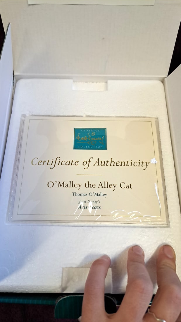 Wdcc Walt Disney Classics Collection Aristocats 30th Anniversary Thomas O'malley Cat Figurine - 6
