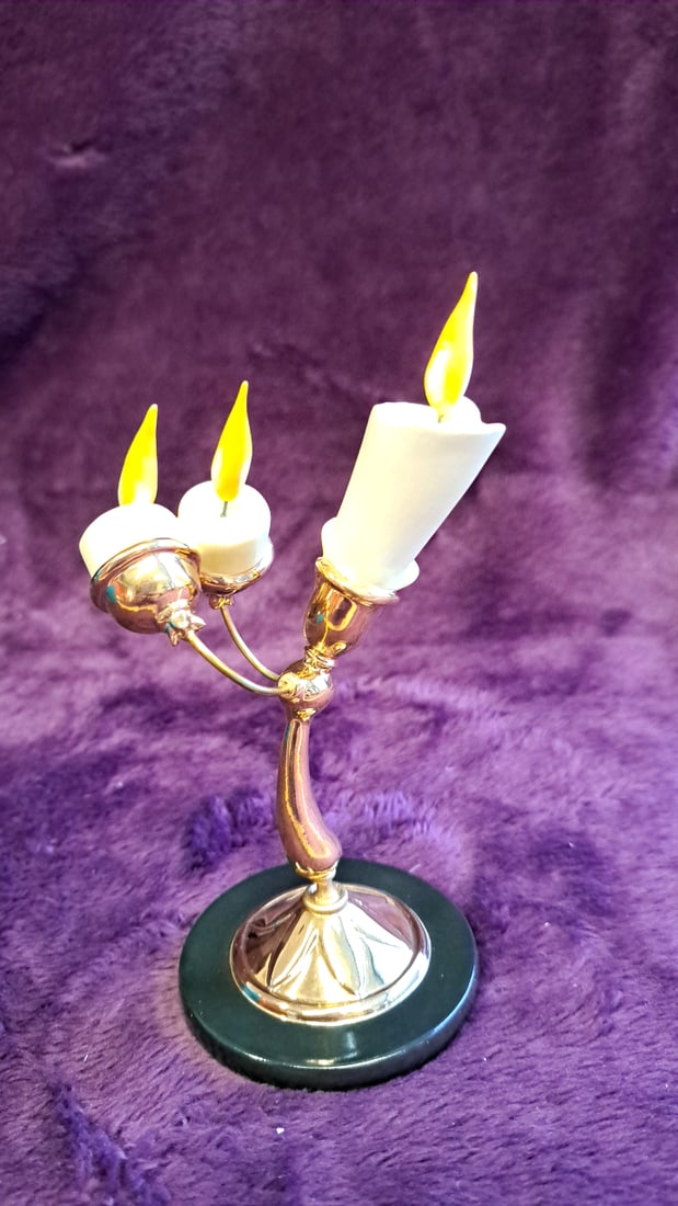 Walt Disney Classics Collection Beauty And The Beast "vive L'amour!" Lumiere Figurine - 2