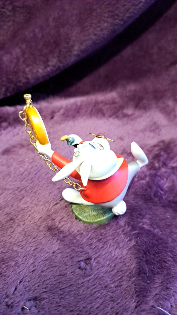 Wdcc Walt Disney Classics Collection White Rabbit No Time To Say Hello-goodbye Figurine - 2