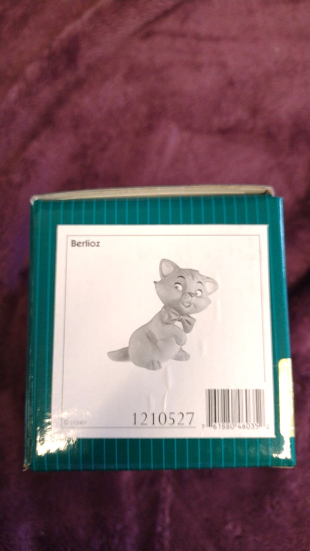 Walt Disney Classics Collection Berlioz Little Rascal The Aristocats Figurine Coa Box - 4