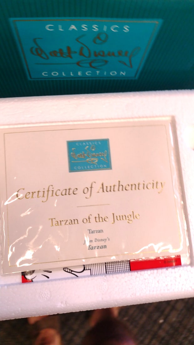 Walt Disney Classics Collection Tarzan Of The Jungle Figurine With Coa & Box - 4