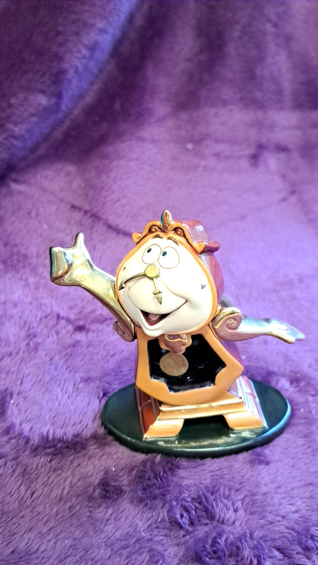 Walt Disney Classics Collection Cogsworth Beauty And The Beast Figurine With Box (1 of 7)