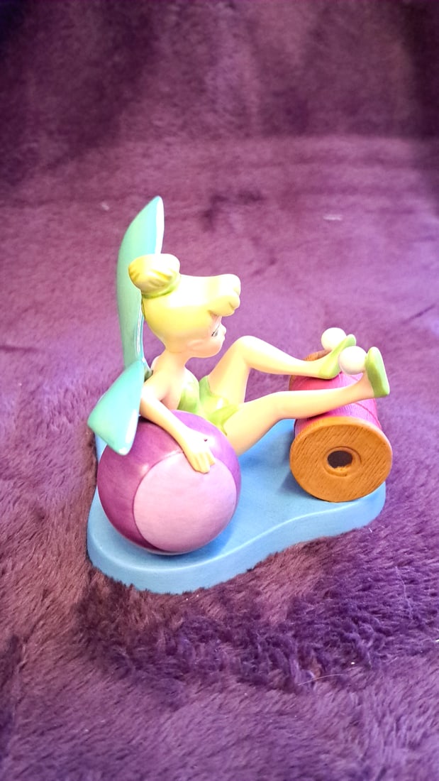 Walt Disney Classics Collection 2001 Peter Pan Little Charmer Tinker Bell Sculpture - 6