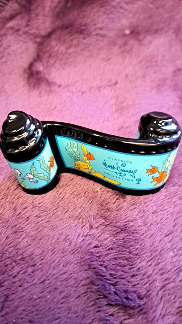 Walt Disney Classics Collection The Little Mermaid Film Scroll Figurine With Box - 3