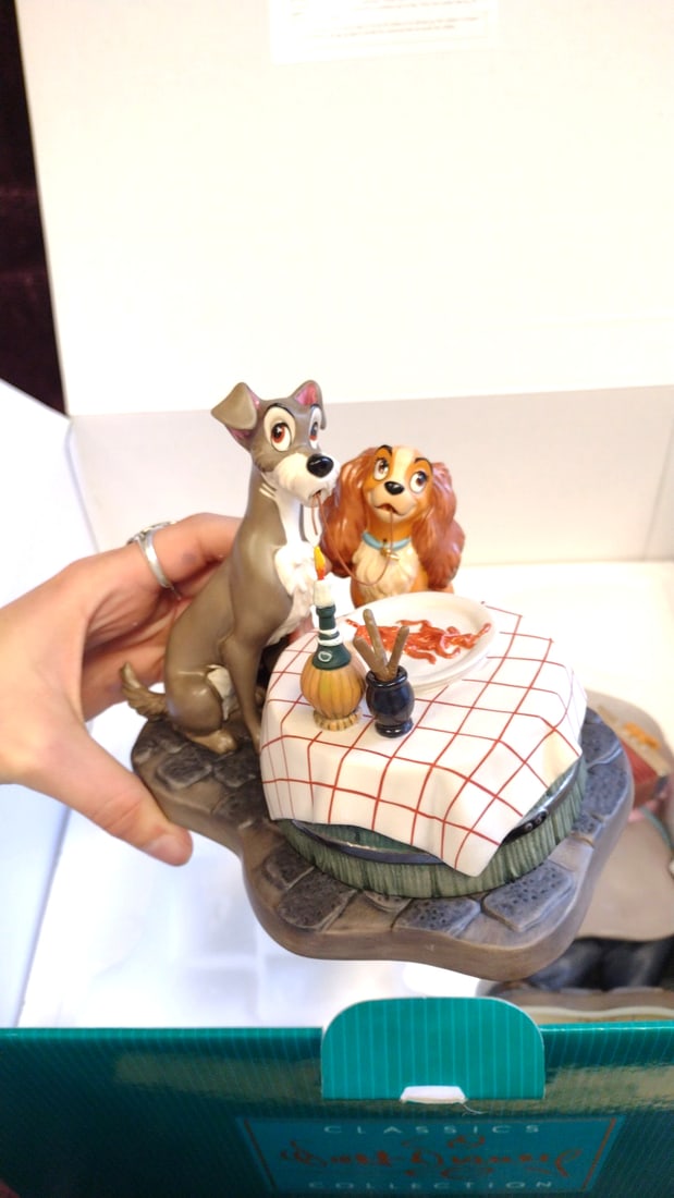 Wdcc Walt Disney Classics Lady And The Tramp Bella Notte Limited Edition Figurine 3105/5000 - 3