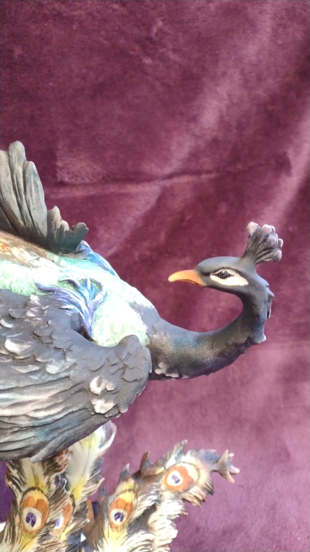 Giuseppe Armani Peacock Porcelain Figurine Sculpture Limited Edition 2327/5000 - 2