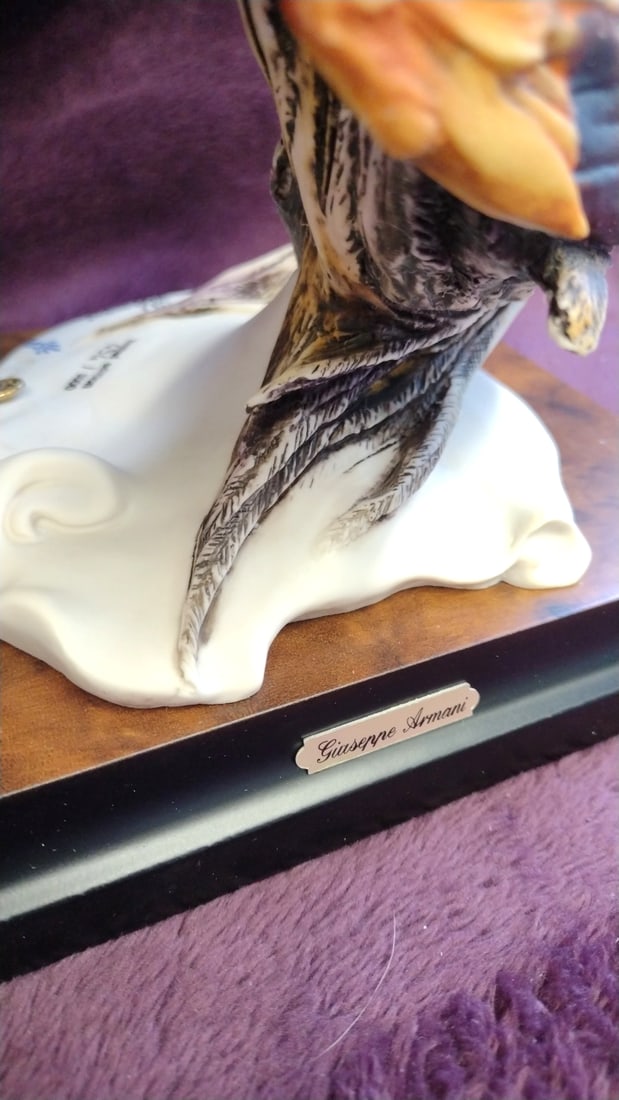 Giuseppe Armani Florence Phoenix Bird Figurine Sculpture, Made In Italy - 6