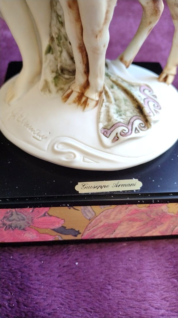 Giuseppe Armani Florence Summer Dream Woman With Fawn Figurine - 8