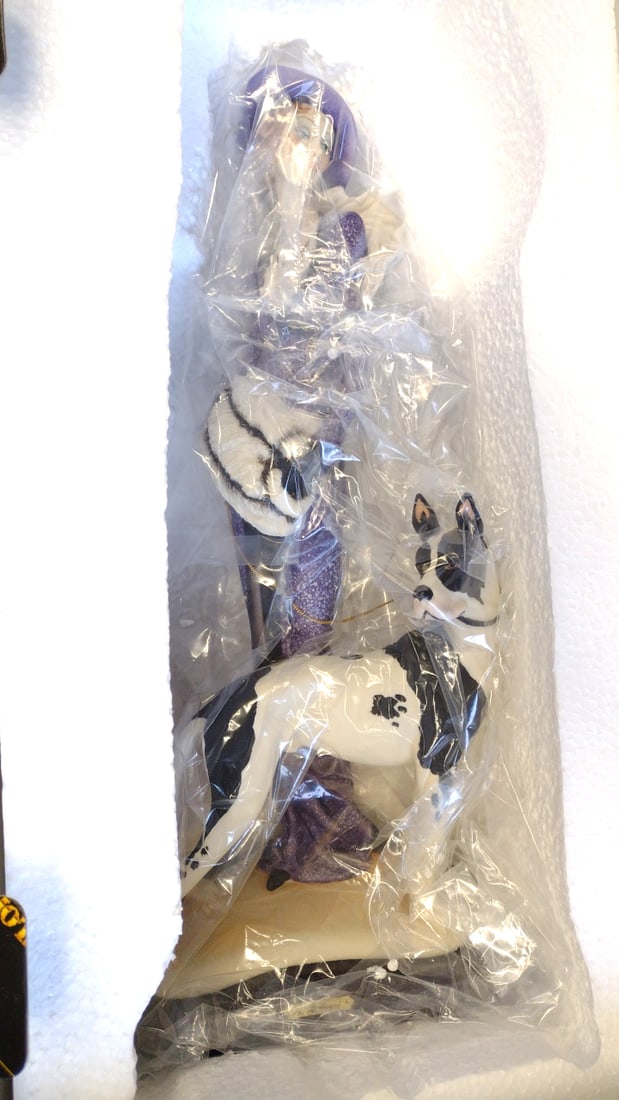 Giuseppe Armani Florence Collection Darte Lady With Great Dane 429c Dog Figurine - 7