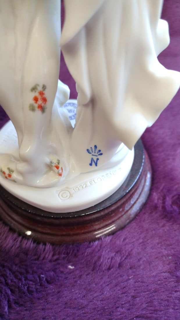 Giuseppe Armani Florence Secret Love Porcelain Lady Figurine With Rose Parasol, 1993 - 10
