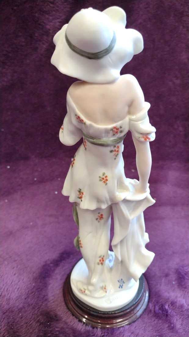 Giuseppe Armani Florence Secret Love Porcelain Lady Figurine With Rose Parasol, 1993 - 3
