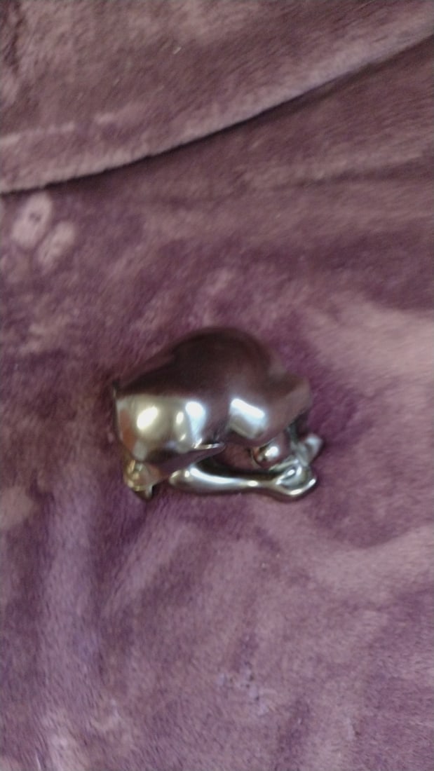 Loet Vanderveen Signed Bronze Monkey Sculpture, Approx. 5 In - 2
