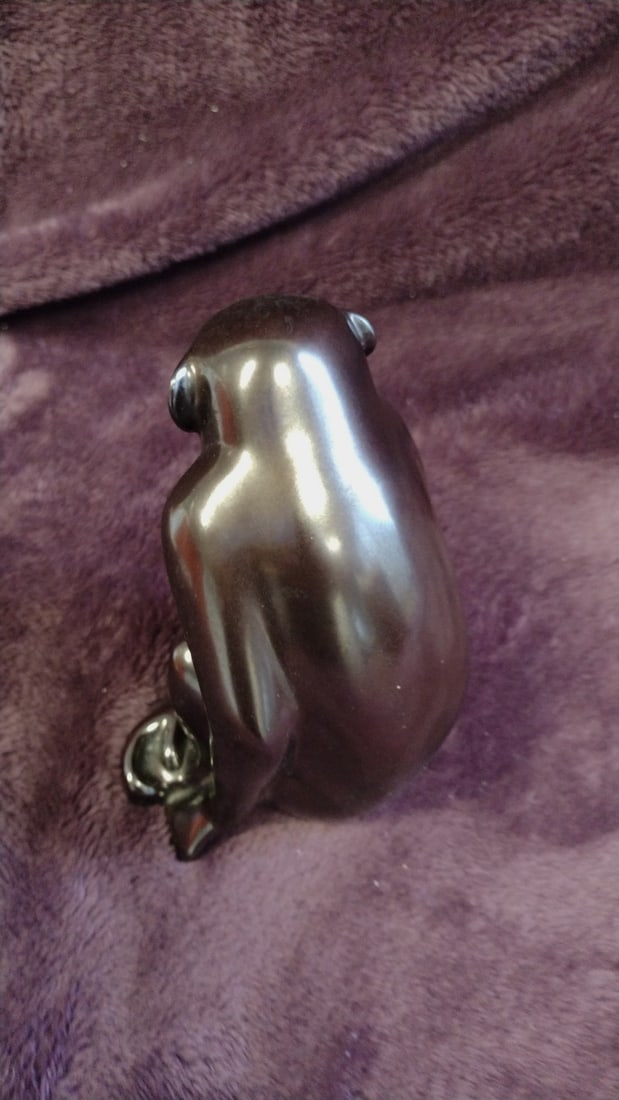 Loet Vanderveen Signed Bronze Monkey Sculpture, Approx. 5 In - 3