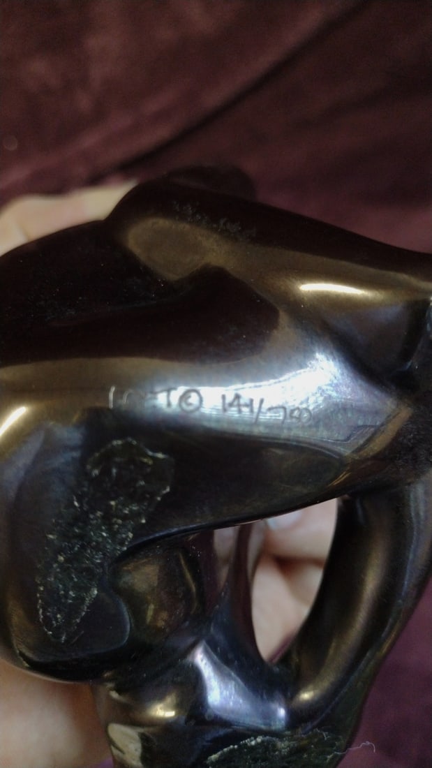 Loet Vanderveen Signed Bronze Monkey Sculpture, Approx. 5 In - 4