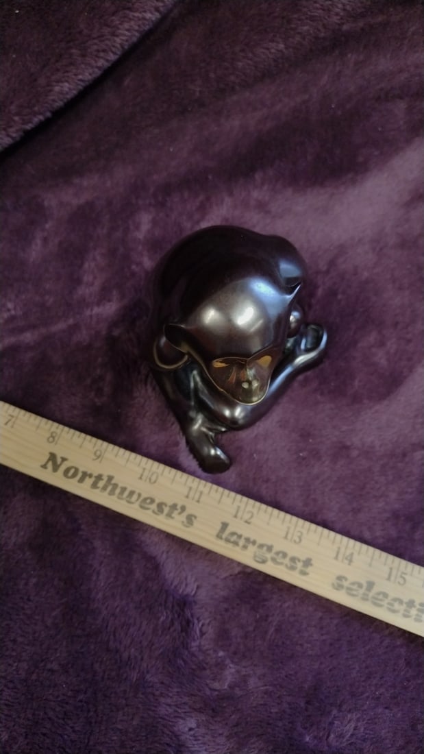 Loet Vanderveen Signed Bronze Monkey Sculpture, Approx. 5 In - 6