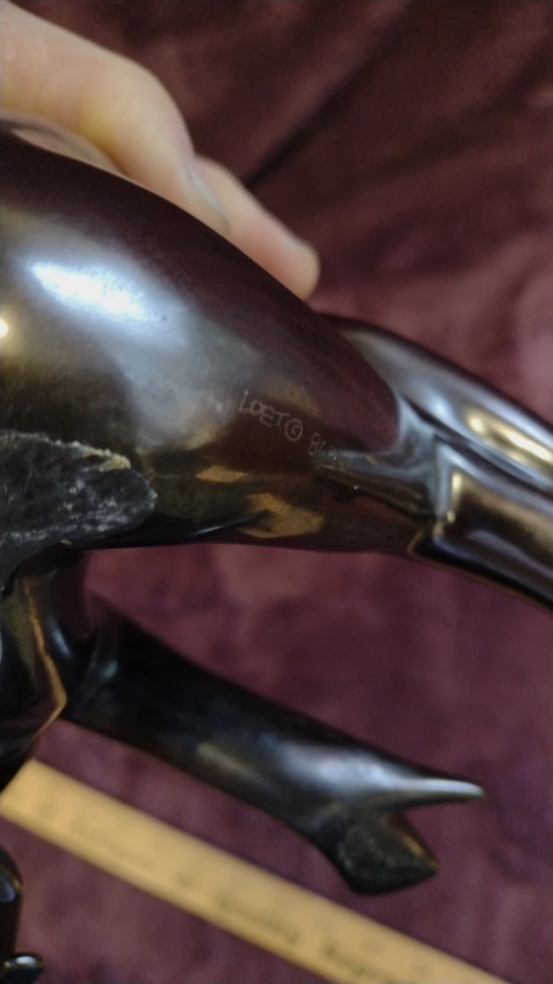 Loet Vanderveen Bronze Mother And Baby Chimp Figurine - 7