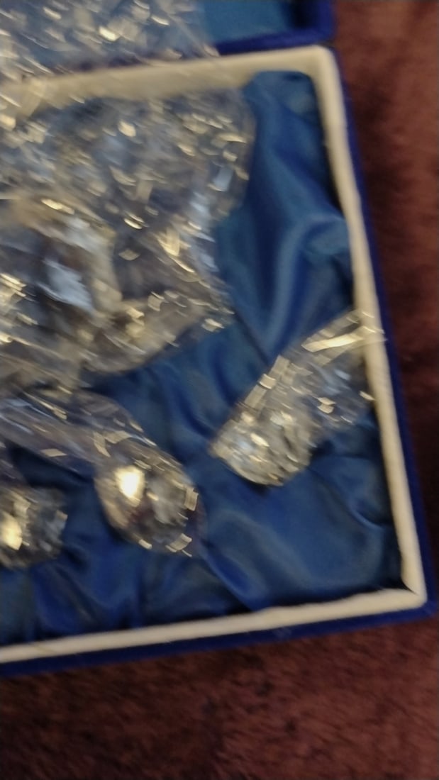 Scott-daniels Disney Classics Collection Crystal Miniature Tea Set In Blue Box - 4