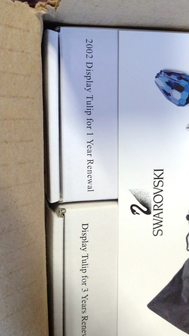 Swarovski Crystal Display Stand Hardware Parts With Boxes And Thank You Card - 6