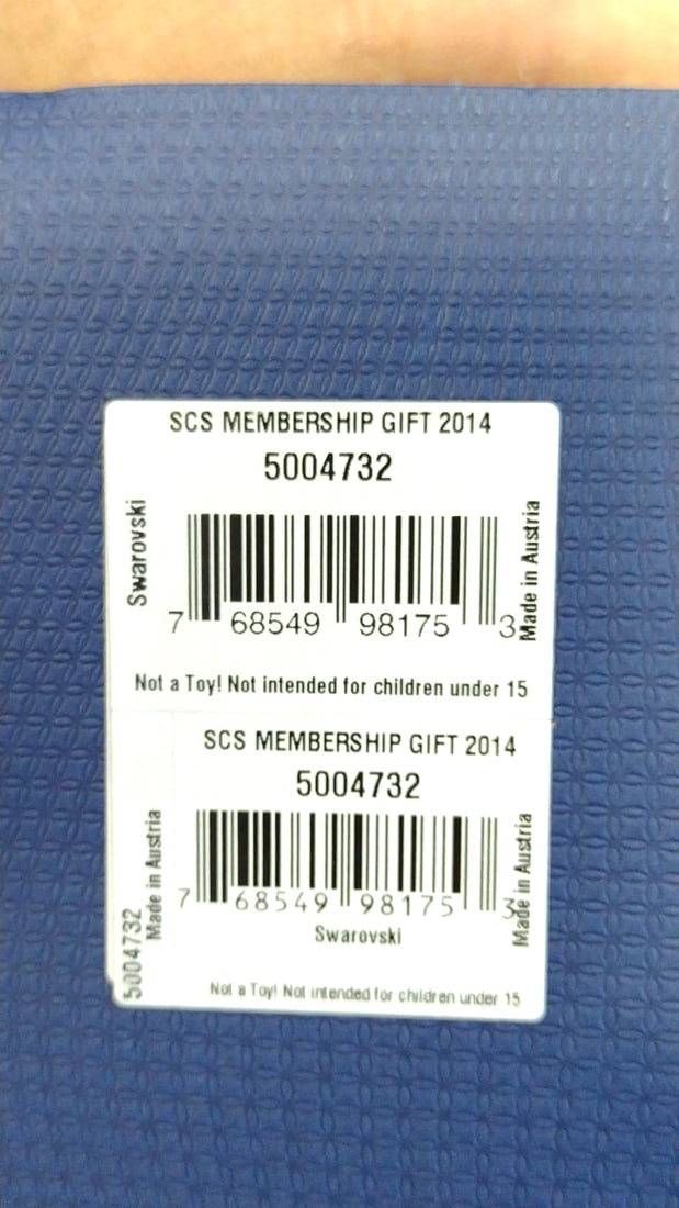 Swarovski Scs Membership Gift 2014 Crystal Horse Foal Plaque 5004732 - 5
