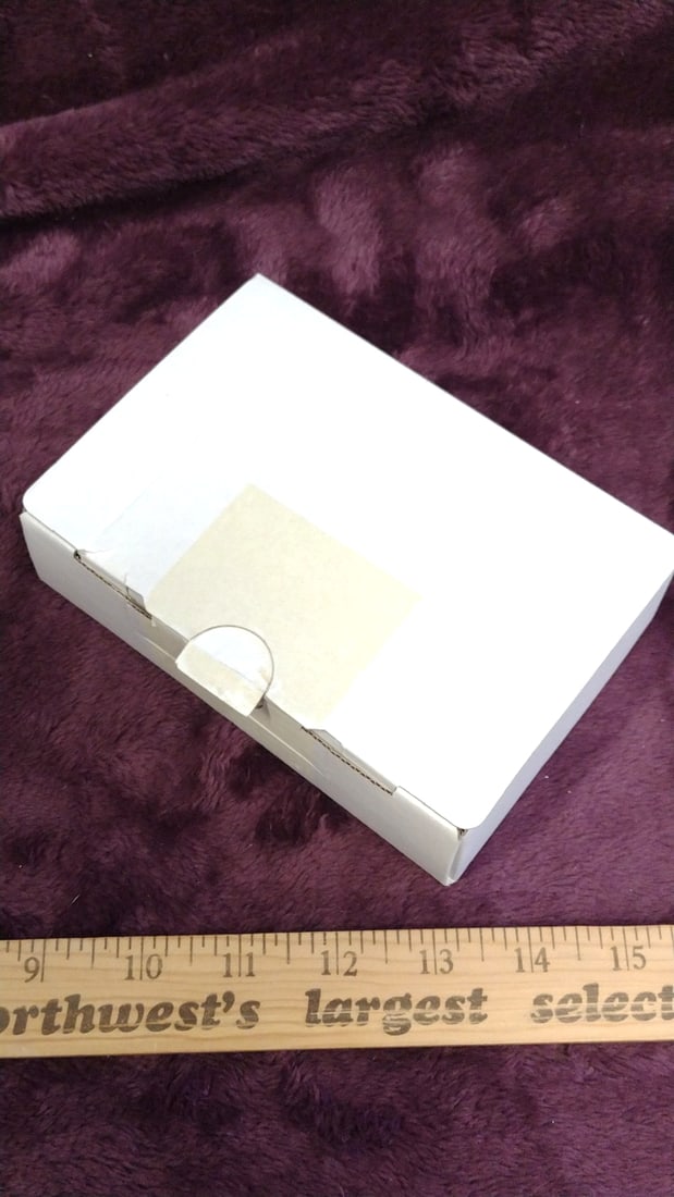 Red Heart-shaped Faceted Glass Crystal In Blue Velvet Presentation Box - 3