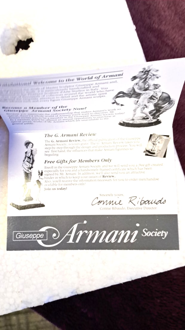 Guiseppe Armani Event 1994 Daisy Figurine Art. 202 E Made In Italy 15 Girl With Flowers - 5