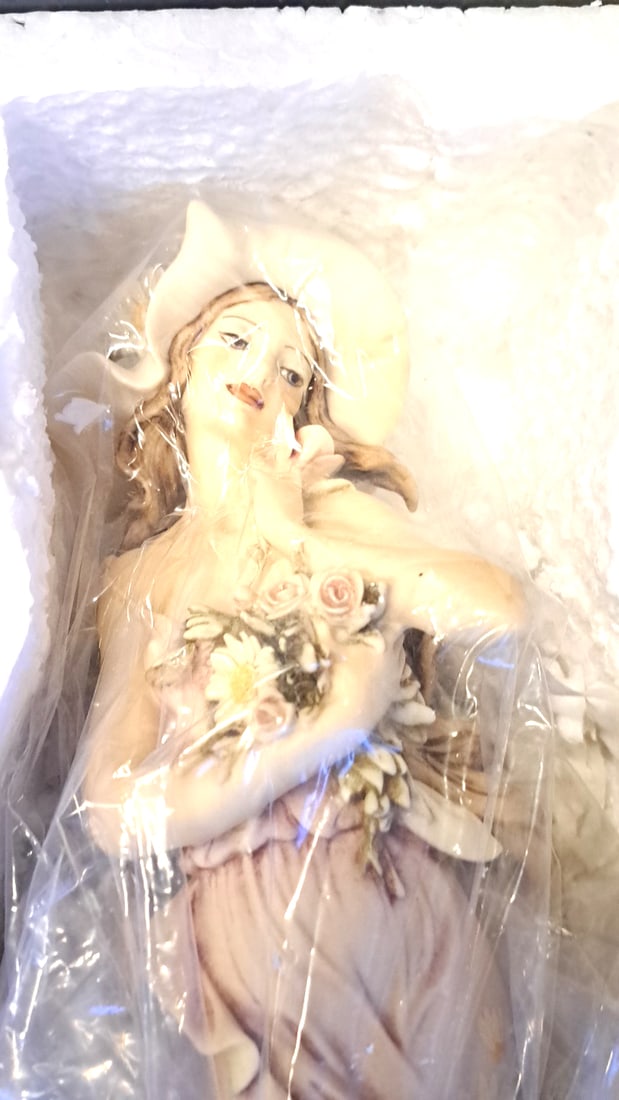 Guiseppe Armani Event 1994 Daisy Lady Figurine Art 202e Made In Italy With Box - 2