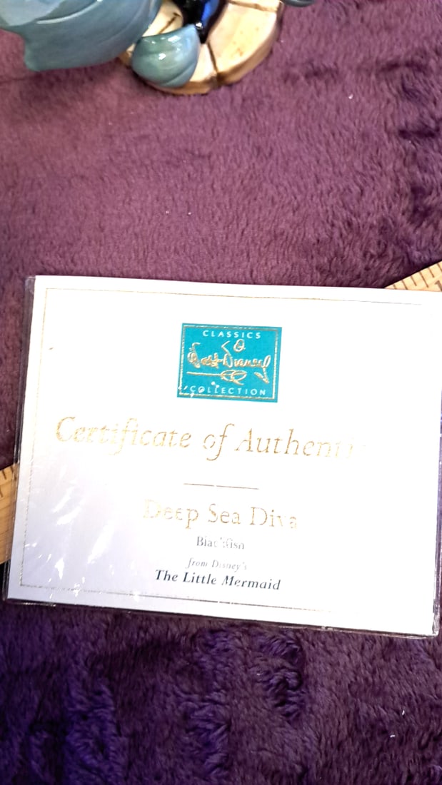 Wdcc Walt Disney Classics Collection Deep Sea Diva Blowfish Little Mermaid Figurine - 4