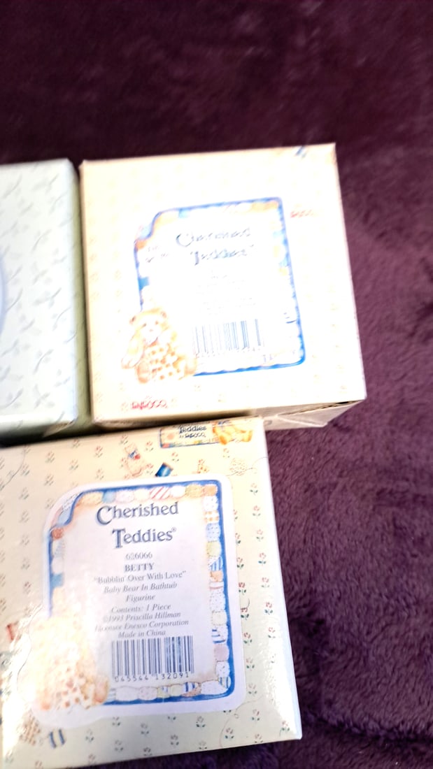 Enesco Cherished Teddies Lot Of 7 Boxed Figurines & Plaques Bucky Betty Mrs. Cratchit - 4