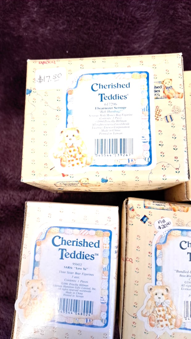 Cherished Teddies By Enesco Bear Figurines Lot Of 7 With Boxes - 2