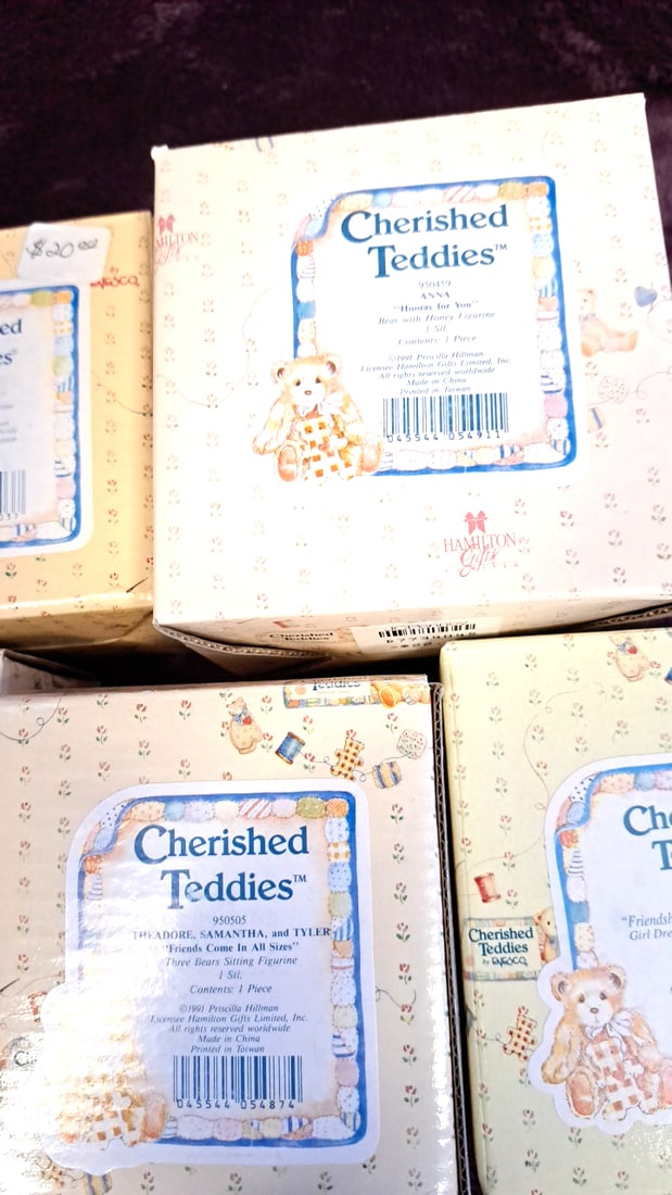 Cherished Teddies By Enesco Bear Figurines Lot Of 7 With Boxes - 4