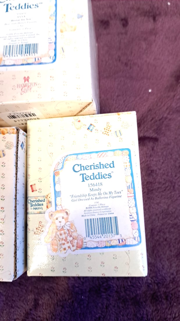 Cherished Teddies By Enesco Bear Figurines Lot Of 7 With Boxes - 6