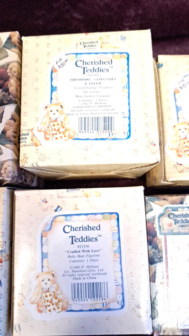 Enesco Cherished Teddies Boxed Figurine Lot Of 8 - 4