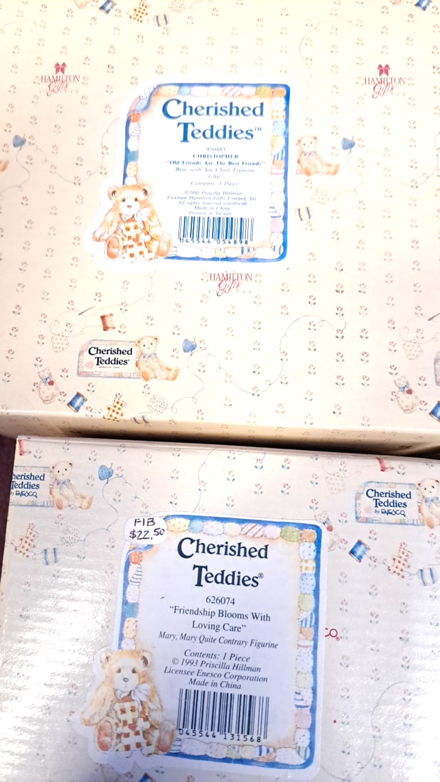 Enesco Cherished Teddies Boxed Figurines Lot Of 4 - 2