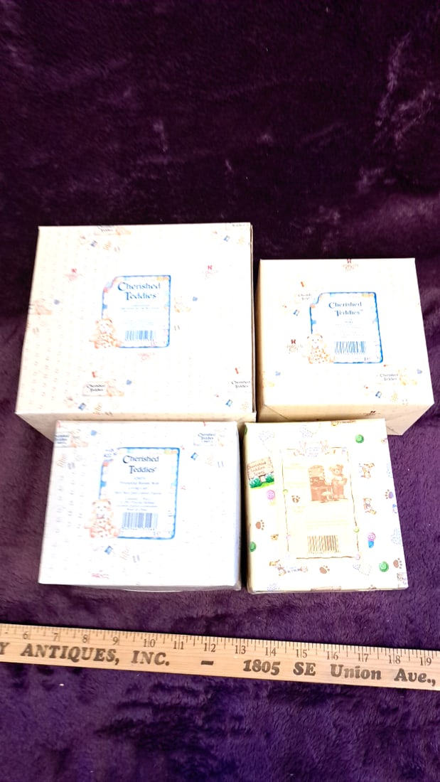 Enesco Cherished Teddies Boxed Figurines Lot Of 4 - 4