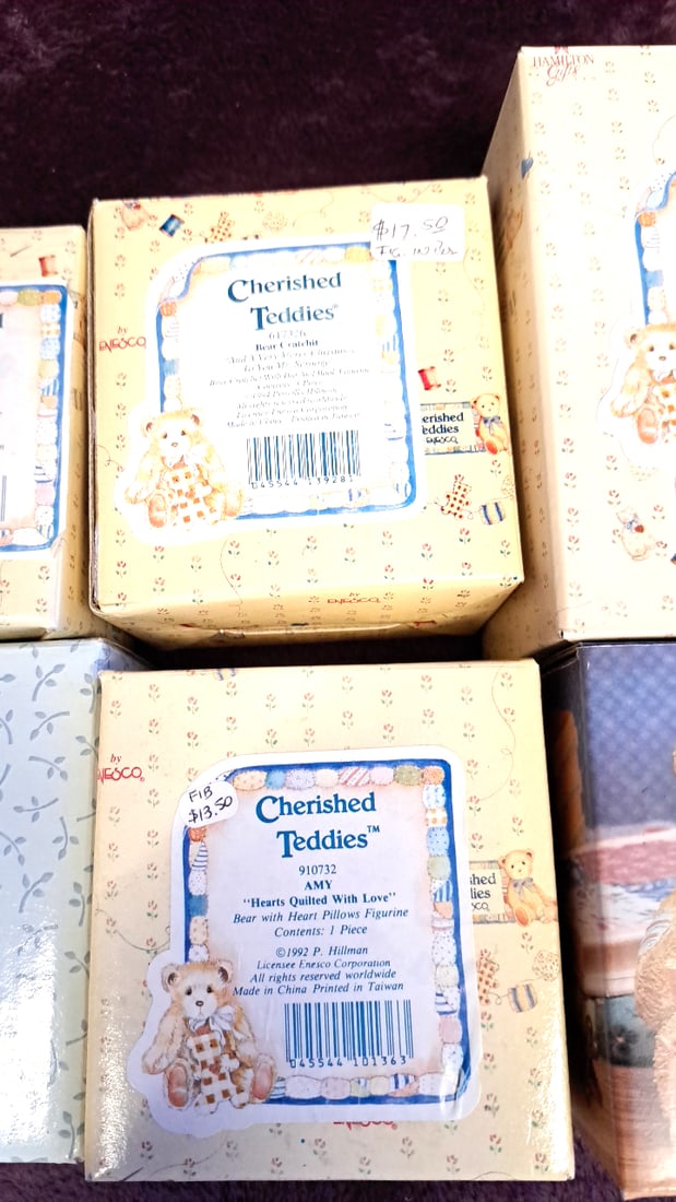 Lot Of 7 Cherished Teddies By Enesco Boxed Figurines Incl. Tori, Amy, The Book Of Teddies - 3