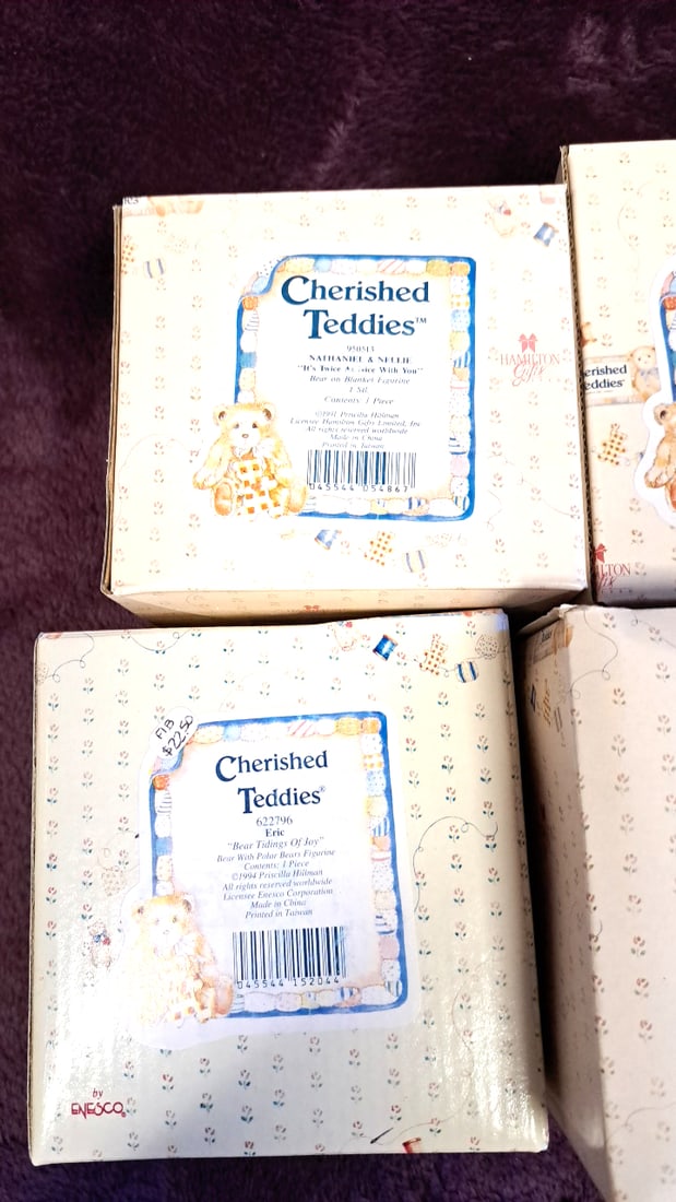 Cherished Teddies By Enesco Boxed Figurine Lot Nathaniel Eric Steven Charlie Jacob Douglas - 2