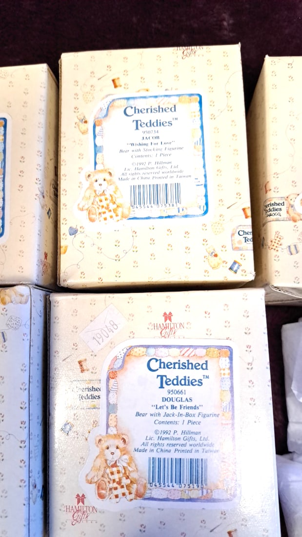 Cherished Teddies By Enesco Boxed Figurine Lot Nathaniel Eric Steven Charlie Jacob Douglas - 4
