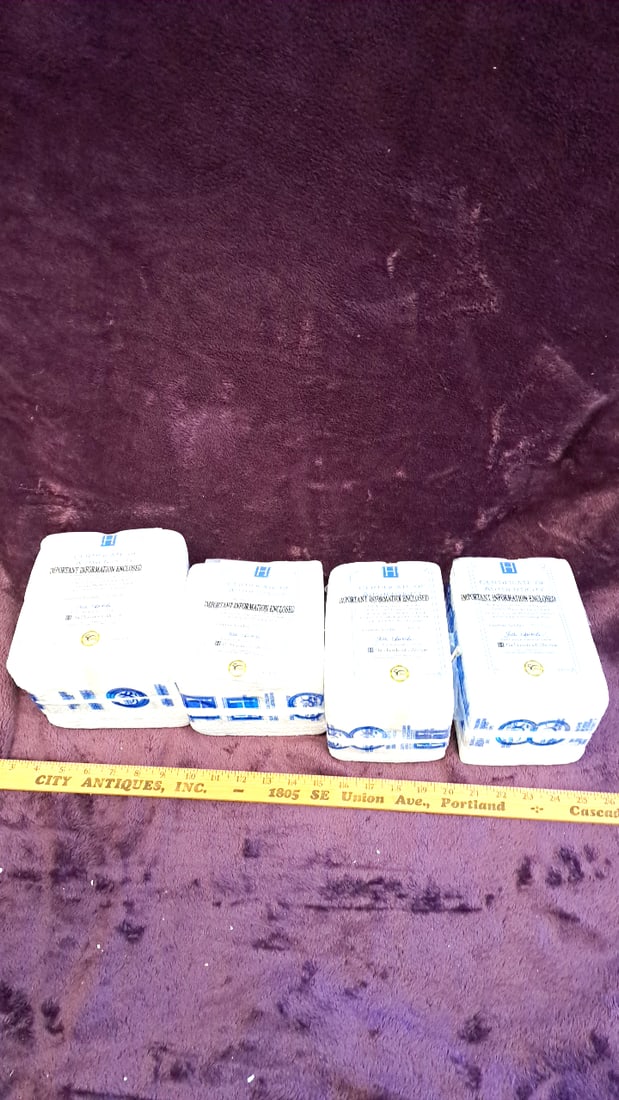 Hamilton Collection Teddy Bear Figurines In Styrofoam Boxes, Lot Of 4 - 5