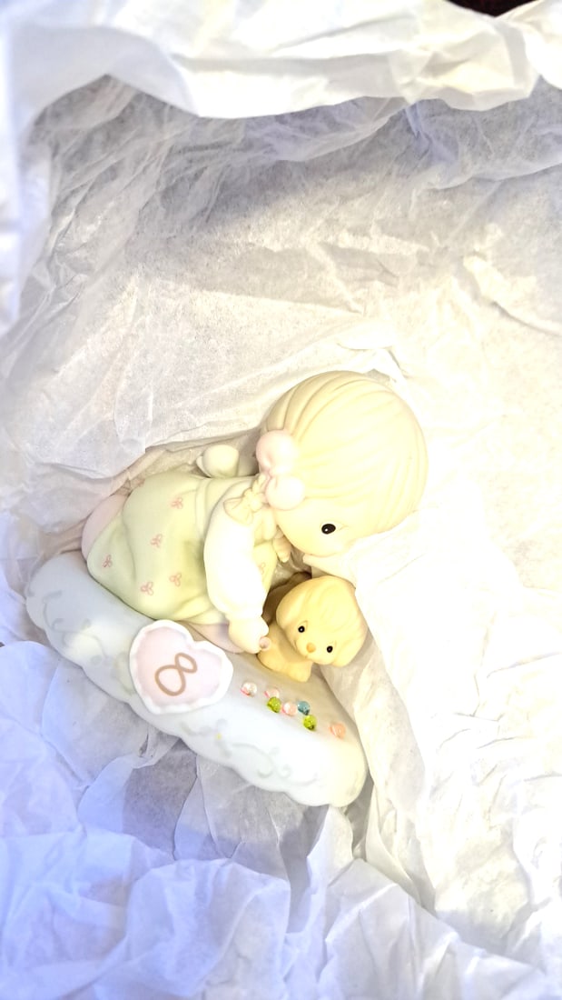 Precious Moments Enesco Growing In Grace Porcelain Figurines Ages 3,5,7,8,9 Lot Of 5 - 6