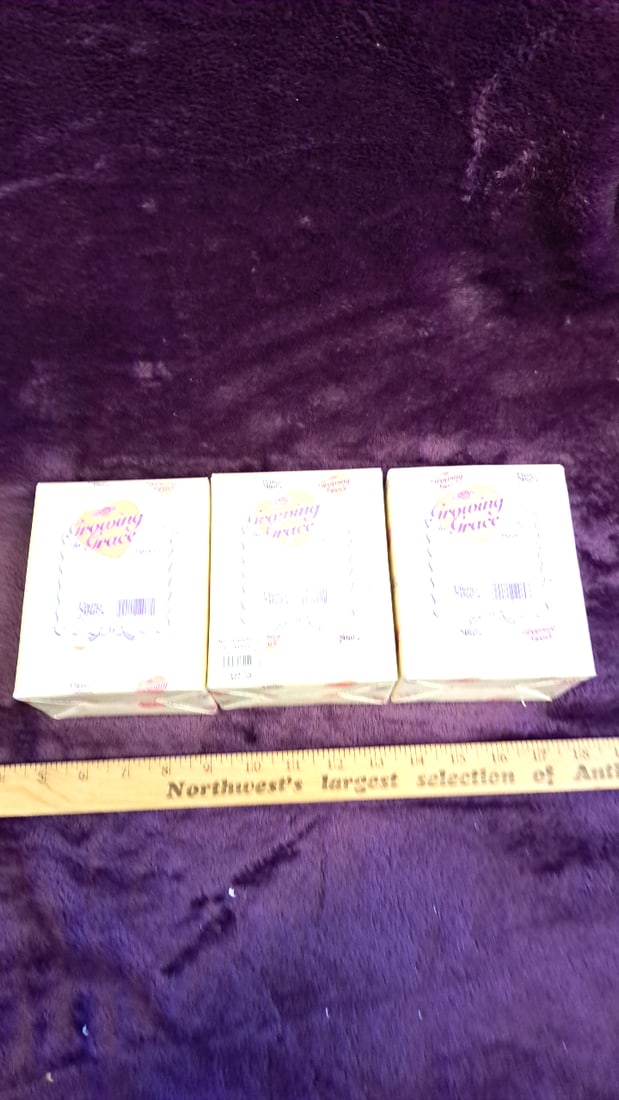 Lot Of 3 Enesco Precious Moments Growing In Grace Figurines Ages 1, 2 & 4 - 5