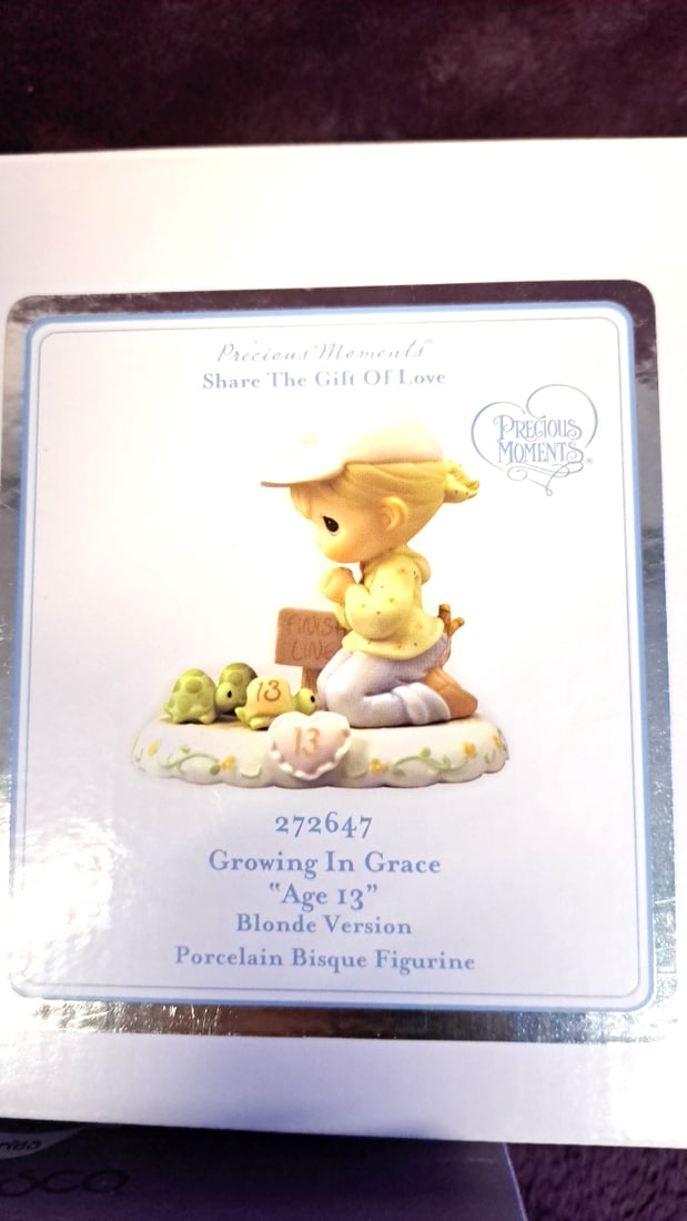 Precious Moments 15th Anniversary & Growing In Grace Age 13 Figurines, Miss Martha's Erin - 3