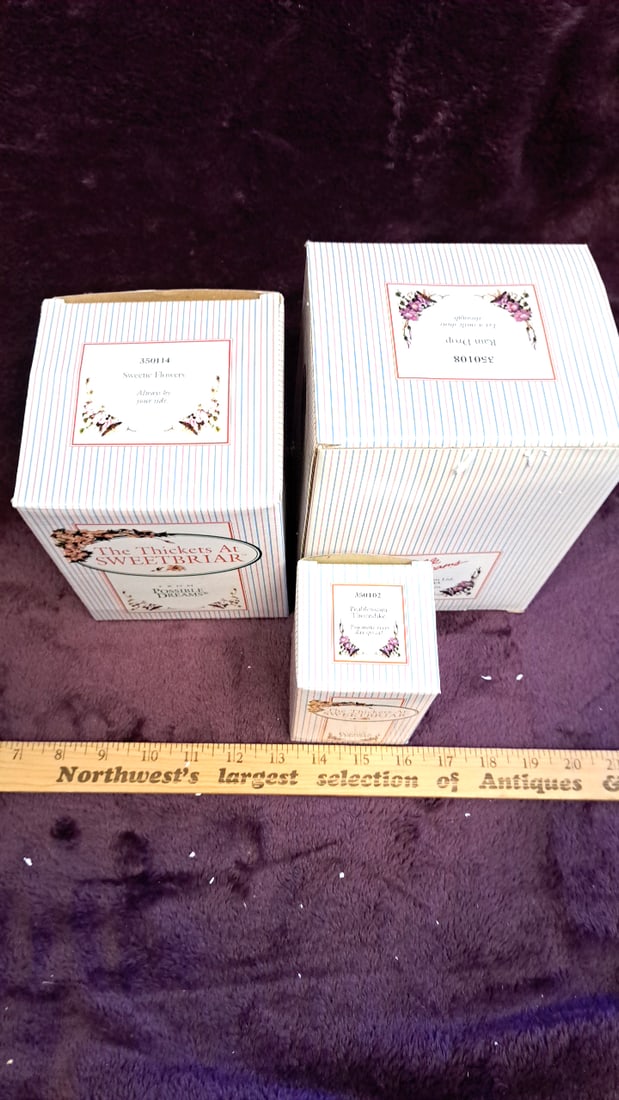 Possible Dreams The Thickets At Sweetbriar Figurines Lot Of 3 350114 350108 350102 - 5