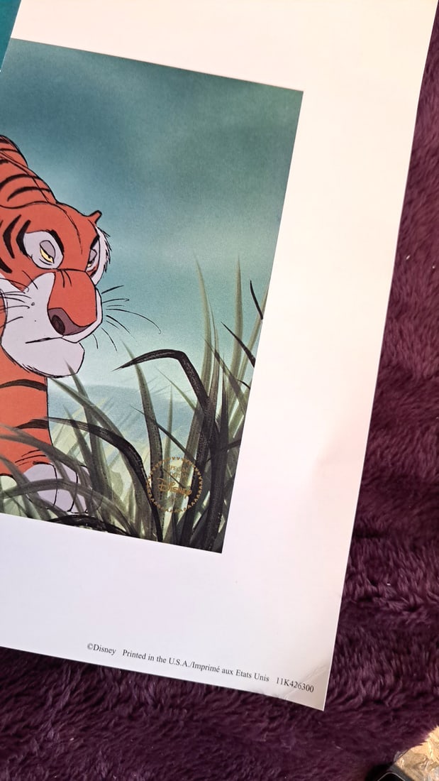 Walt Disney Lithograph Lot Pinocchio The Jungle Book Snow White And The Seven Dwarfs Wdcc - 9