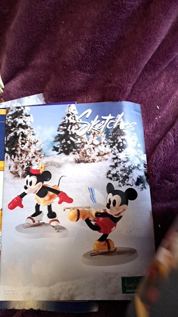 Walt Disney Collectors Society Sketches Magazine Lot With Jiminy Cricket Box - 4