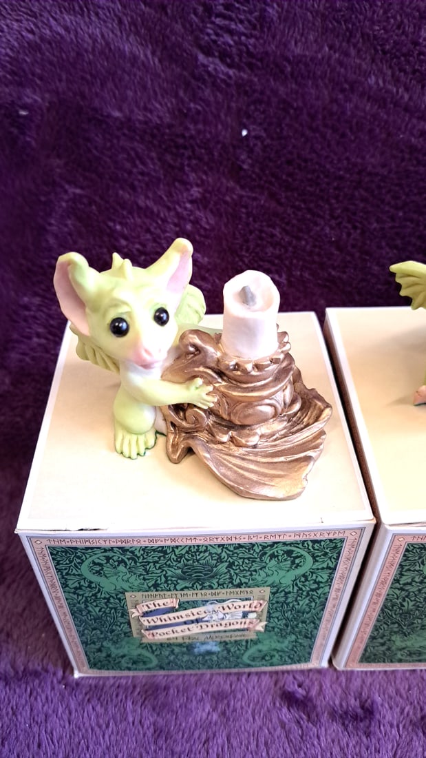 The Whimsical World Of Pocket Dragons Figurines Lot Of 4 With Boxes - 2