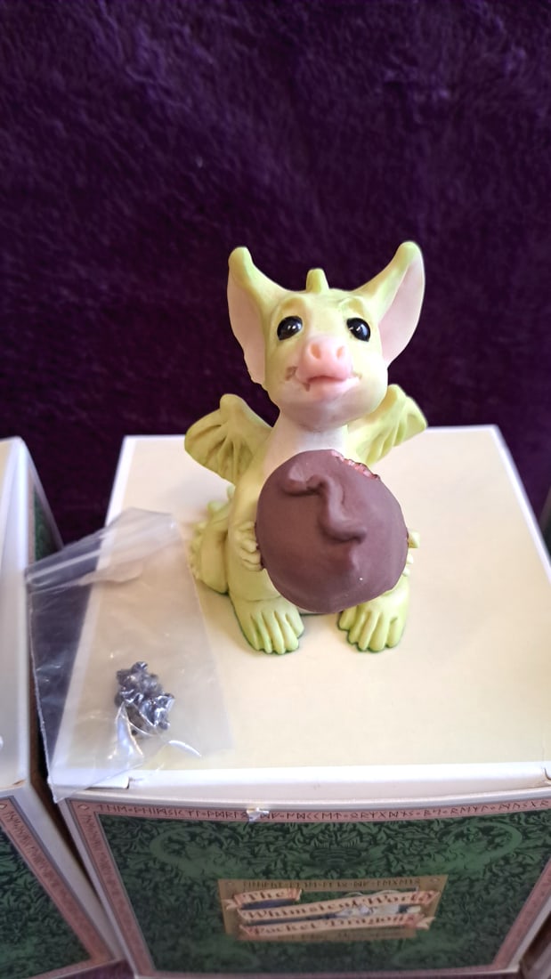 The Whimsical World Of Pocket Dragons Figurines Lot Of 4 With Boxes - 4