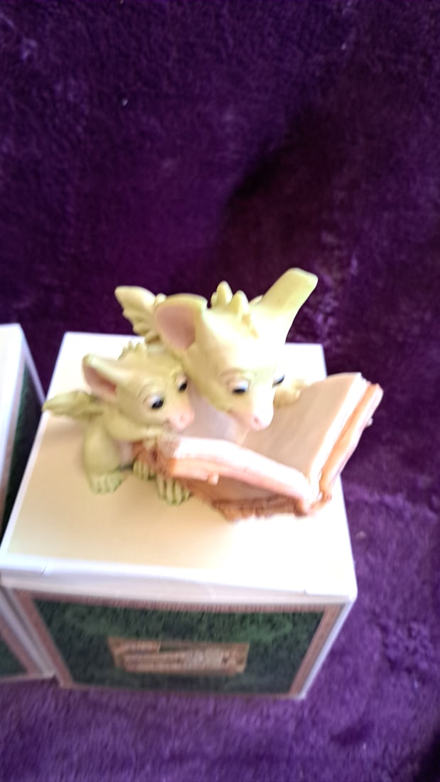 The Whimsical World Of Pocket Dragons Figurines Lot Of 4 With Boxes - 6